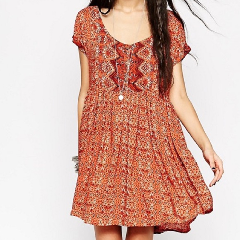 Free People Sundown Baby Doll Dress